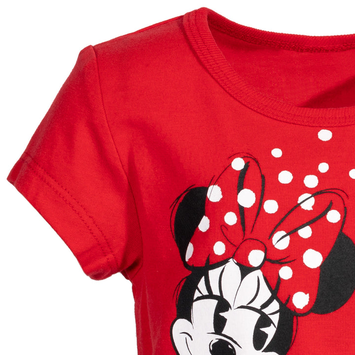 Minnie Mouse Girls' T-Shirt Red Black