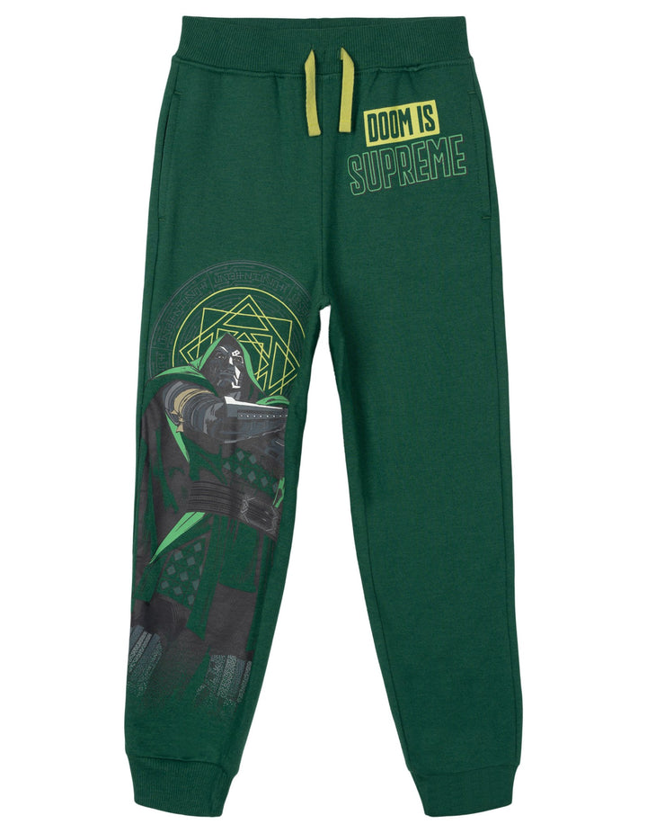 Avengers Marvel Comics Boys' 3-Pack Fleece Jogger Pants Grey Navy Green