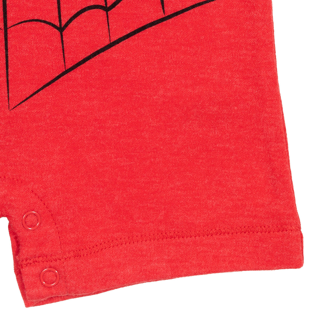 Marvel Spider-Man Cosplay Hooded Romper Red