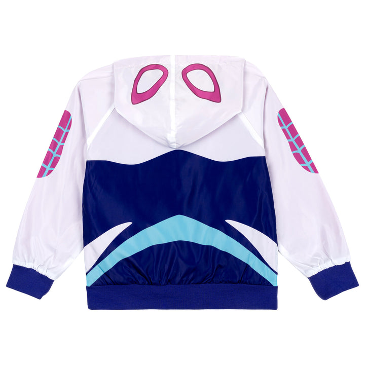 Marvel Spidey and His Amazing Friends Girls' Cosplay Bomber Jacket Purple Ghost Spider