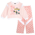 Minnie Mouse Girls' 2-Piece Fleece Sweatshirt and Pants Set Figaro Pink