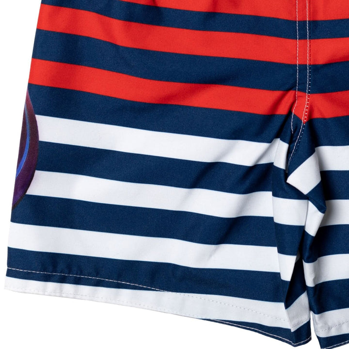Marvel Avengers Boys' Quick-Dry Swim Trunks with Mesh Liner Red Navy