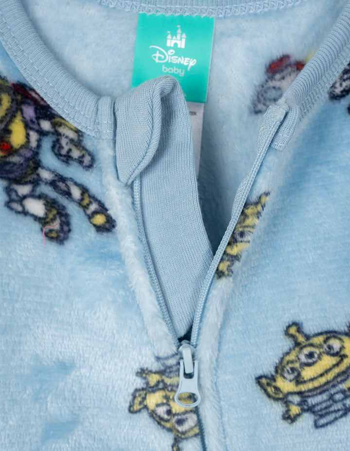 Disney Toy Story Baby Fleece Footed Sleep N' Play Blue Buzz Lightyear