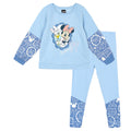 Minnie Mouse Girls' Fleece Sweatshirt and Tulle Leggings Set Daisy Blue