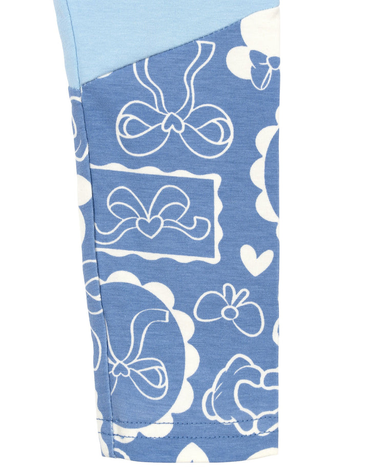 Minnie Mouse Girls' Fleece Sweatshirt and Tulle Leggings Set Daisy Blue