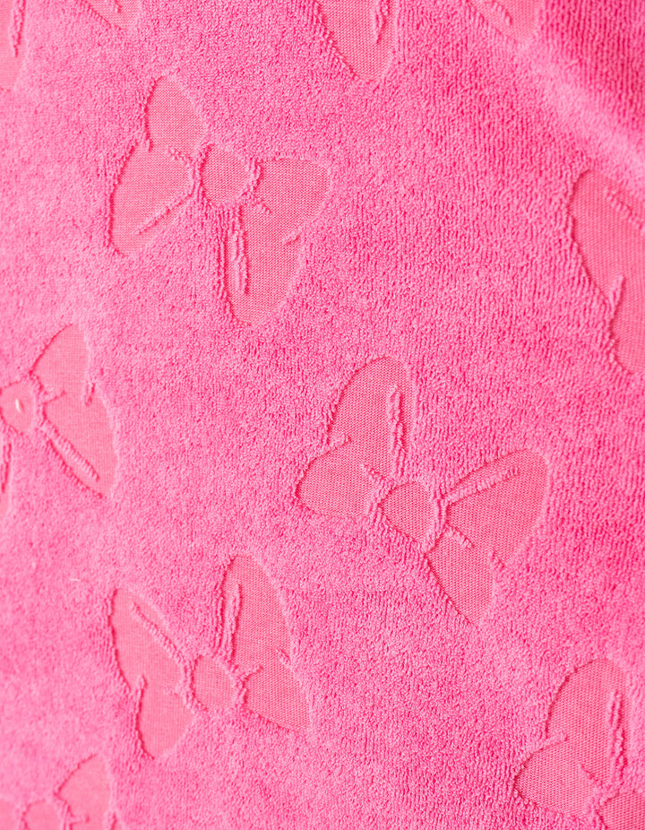 Minnie Mouse Girls' Hooded Swimwear Cover Up Daisy Pink