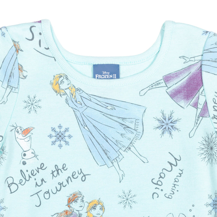 Vestido de manga corta de Frozen French Terry con Scrunchy