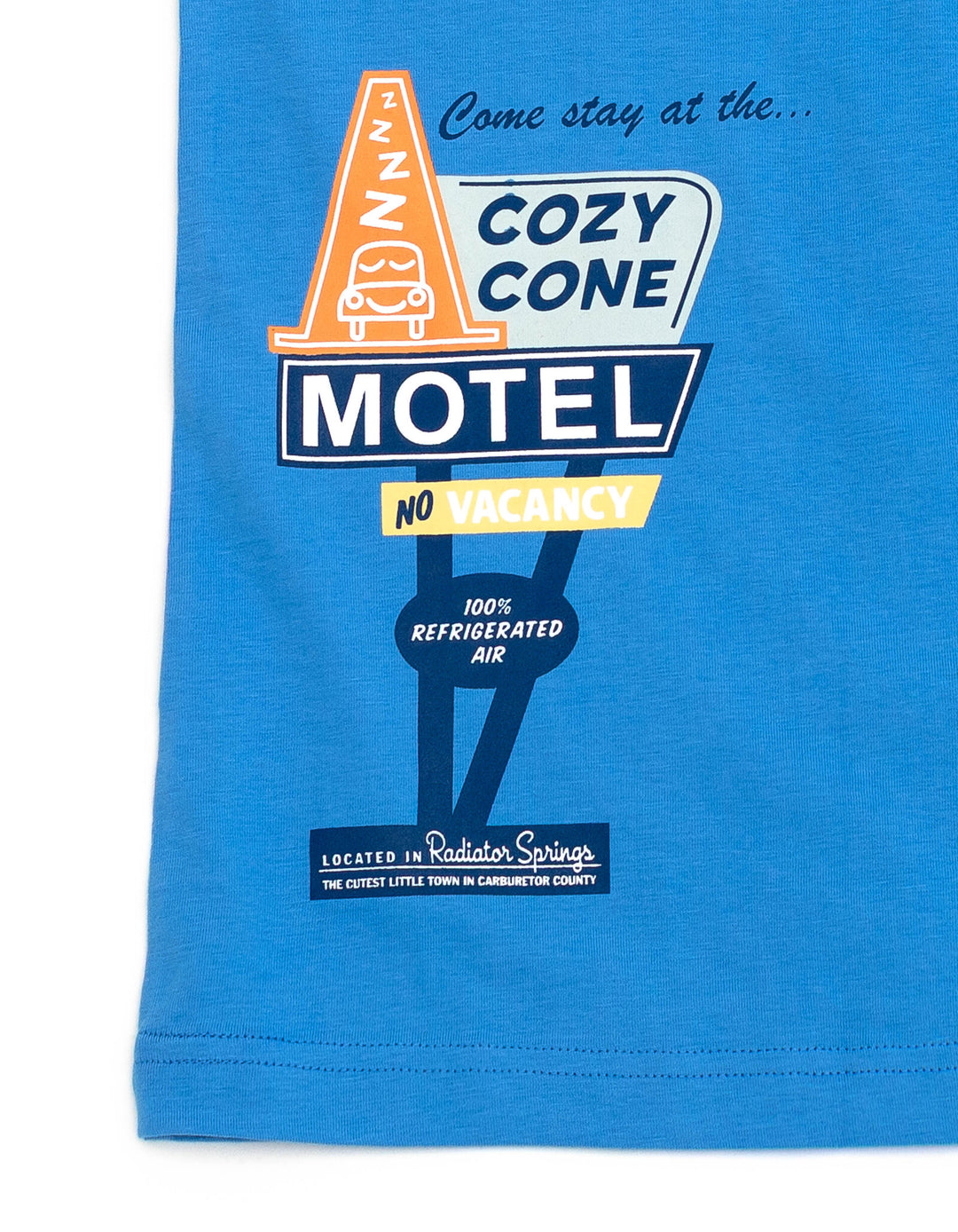 Cars Sally Carrera Men's Cosplay Short Sleeve T-Shirt Cozy Cone Blue