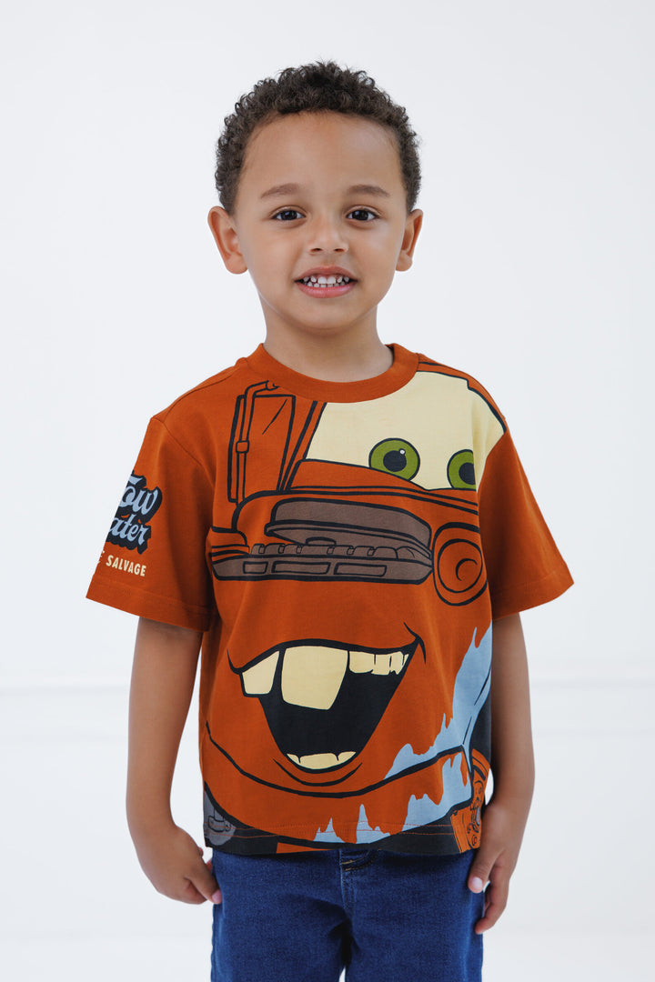 Cars Mater Boys' Cosplay Short Sleeve T-Shirt Rust Brown