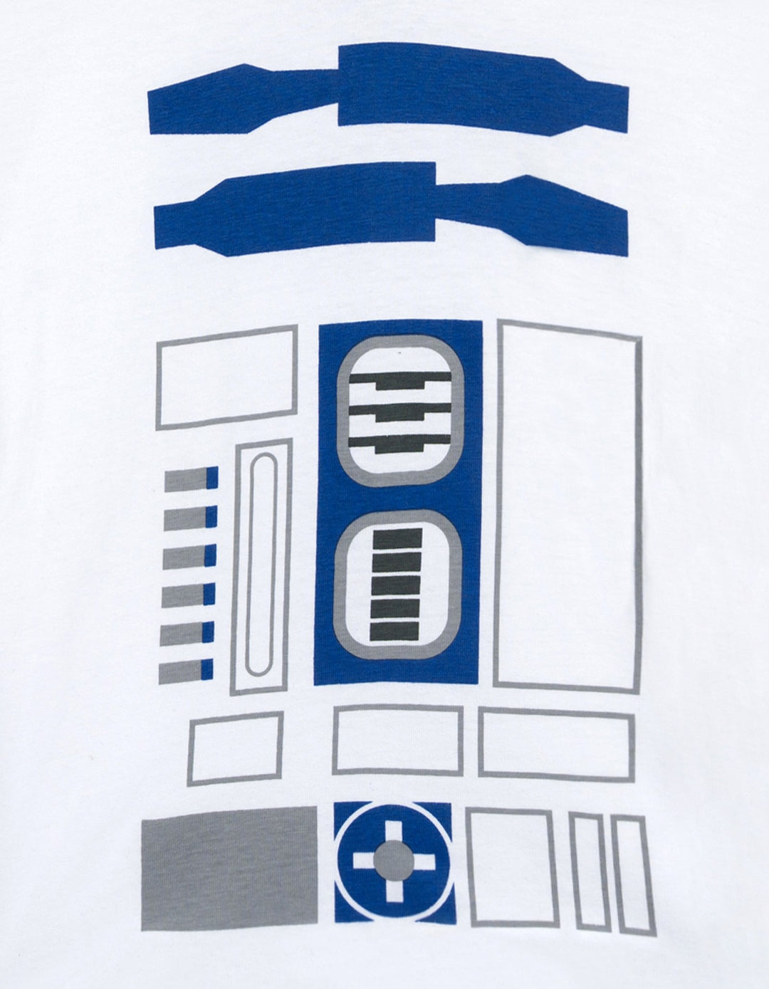 Star Wars Adult Men or Women Cosplay Hooded T-Shirt White Blue R2D2