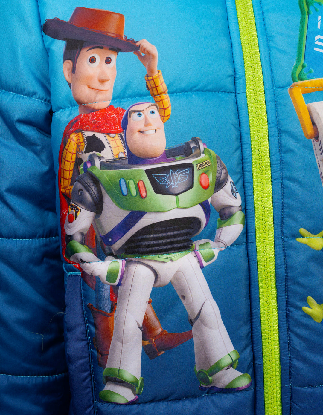 Disney Toy Story Boys' Hooded Puffer Coat Navy Blue