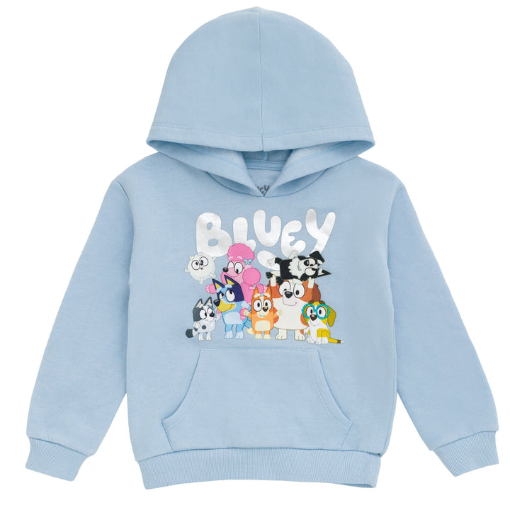 Bluey Fleece Hooded Sweatshirt Sky Blue