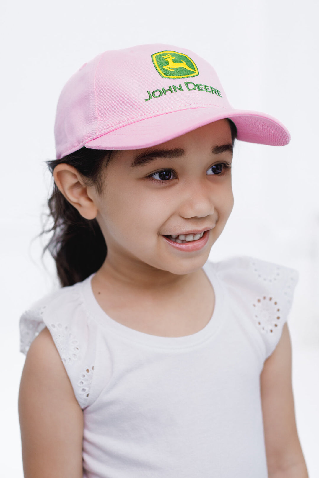 John Deere Toddler Girls' Strapback Baseball Cap Blossom Pink