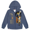 LEGO Star Wars Boys' Fleece Zip-Up Hoodie Blue Grey