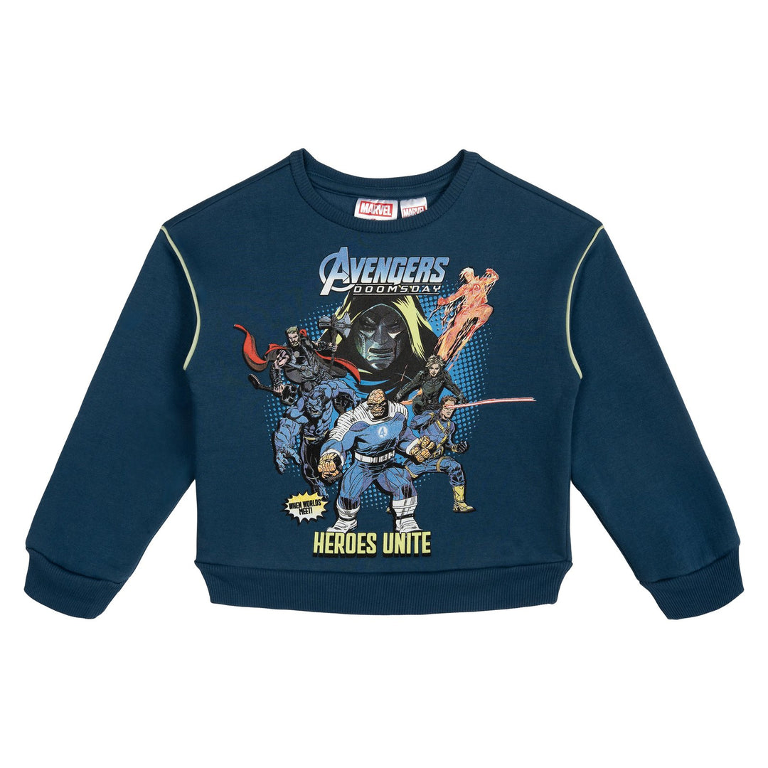 Avengers Marvel Comics Fleece 2-Piece Sweatshirt and Pants Set Dark Slate Blue