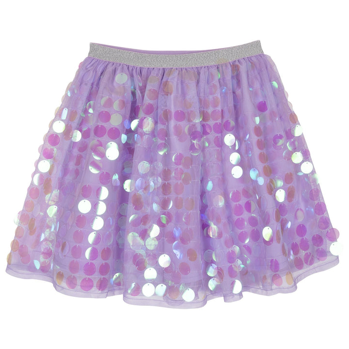 Disney Princess Girls' Long Sleeve Tee and Sequin Skirt Set Lilac Ariel Flounder