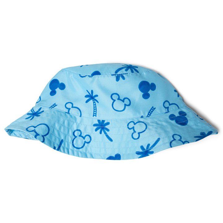 Disney Mickey Mouse Baby Boys' Swimwear One Piece Sunsuit and Hat Set Light Blue