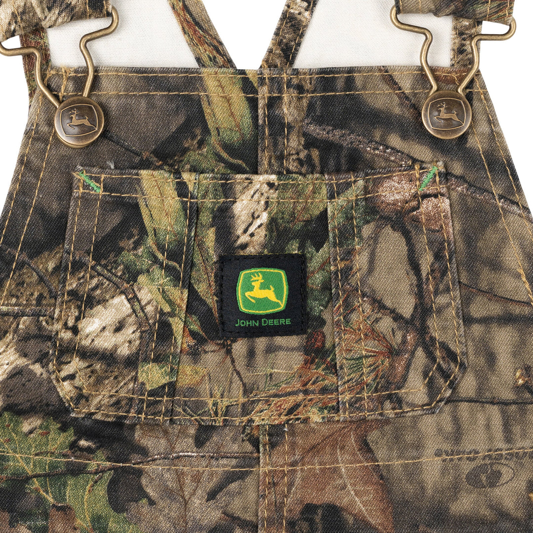 John Deere Boys' One Piece Bib Overalls Mossy Oak Camo