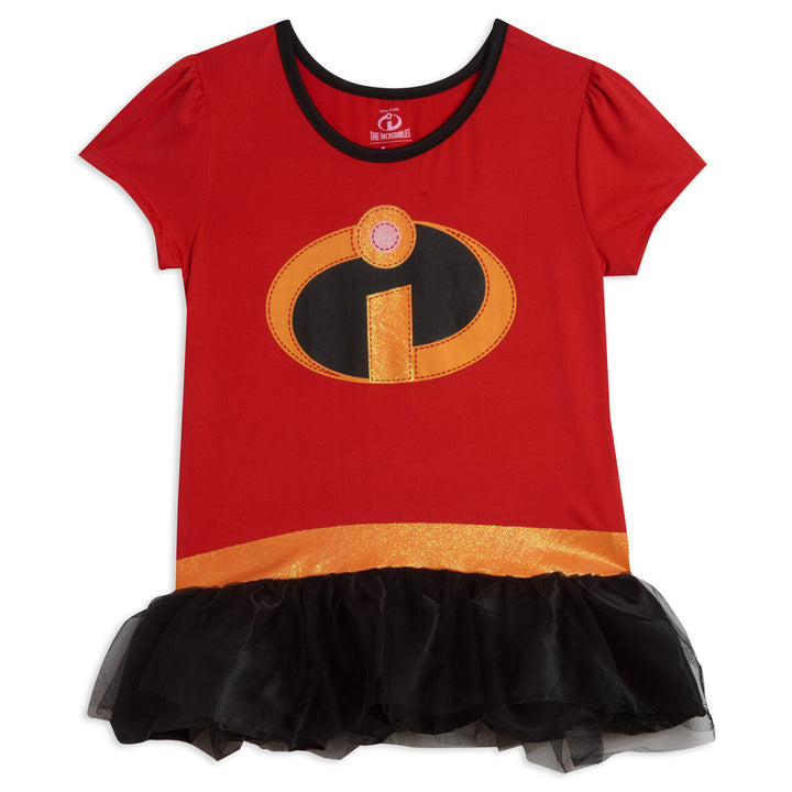 Disfraz de Cosplay de Disney Pixar Incredibles Violet, camiseta, vestido, mallas y diadema, conjunto de 3 piezas