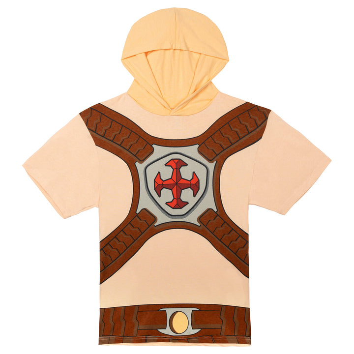 Masters of the Universe Matching Family Cosplay Hooded T-Shirt Tan He Man