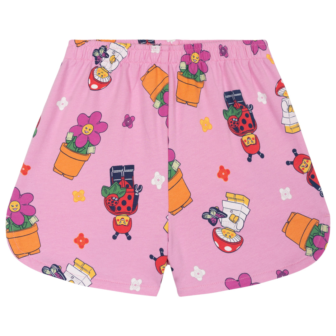 LEGO Girls' 2-Piece Sweatshirt and Dolphin Shorts Set Blossom Pink
