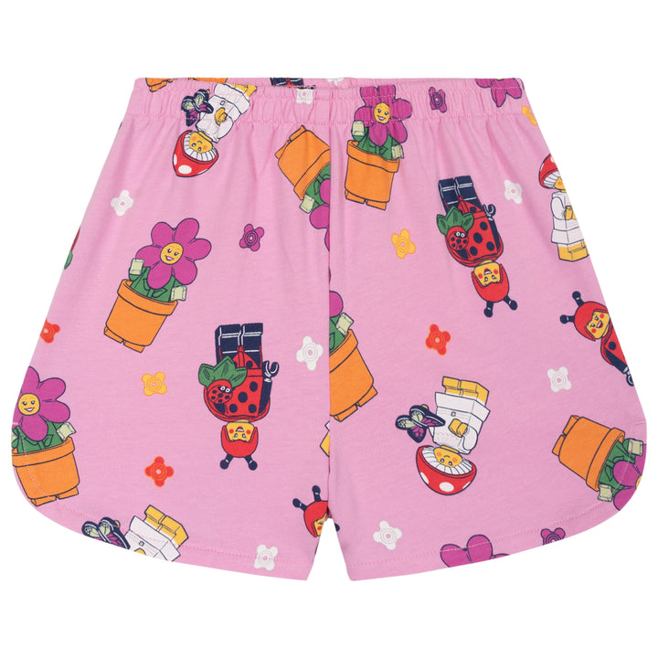 LEGO Girls' 2-Piece Sweatshirt and Dolphin Shorts Set Blossom Pink