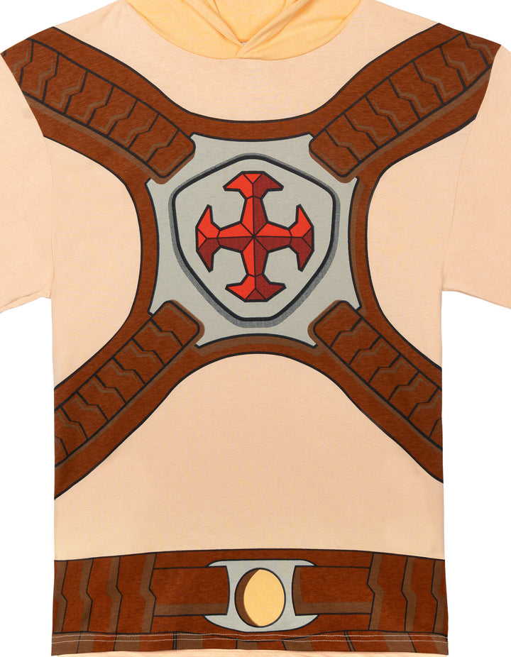 Masters of the Universe Matching Family Cosplay Hooded T-Shirt Tan He Man