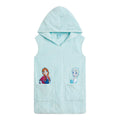 Frozen Girls' Hooded Swimwear Cover Up Anna Elsa Light Blue