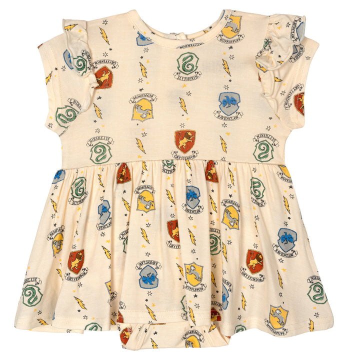 Harry Potter Baby Girls' One Piece Creeper Dress Cream