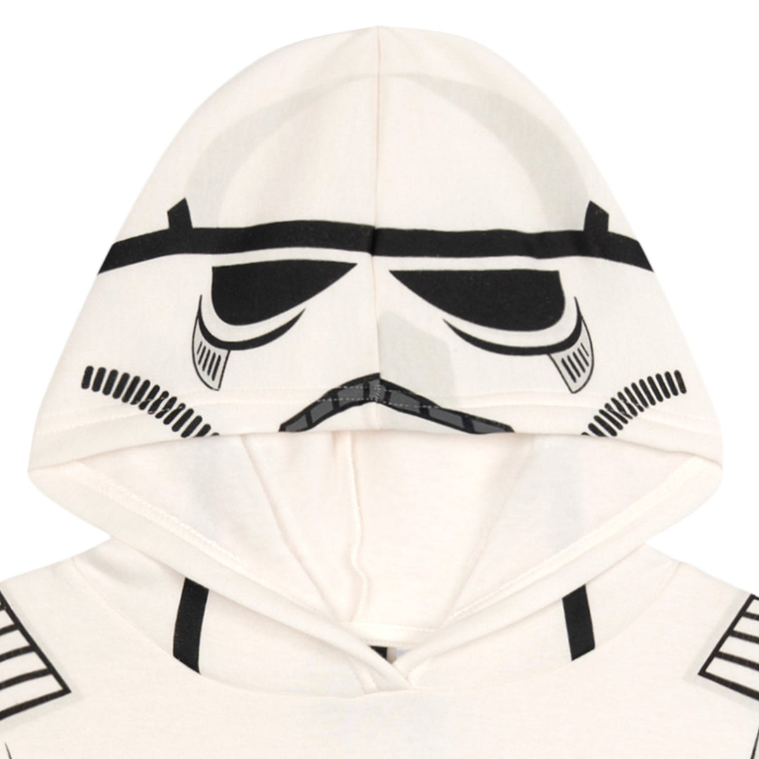 Star Wars Boys' Cosplay Fleece Hoodie and Pants Set Stormtrooper White