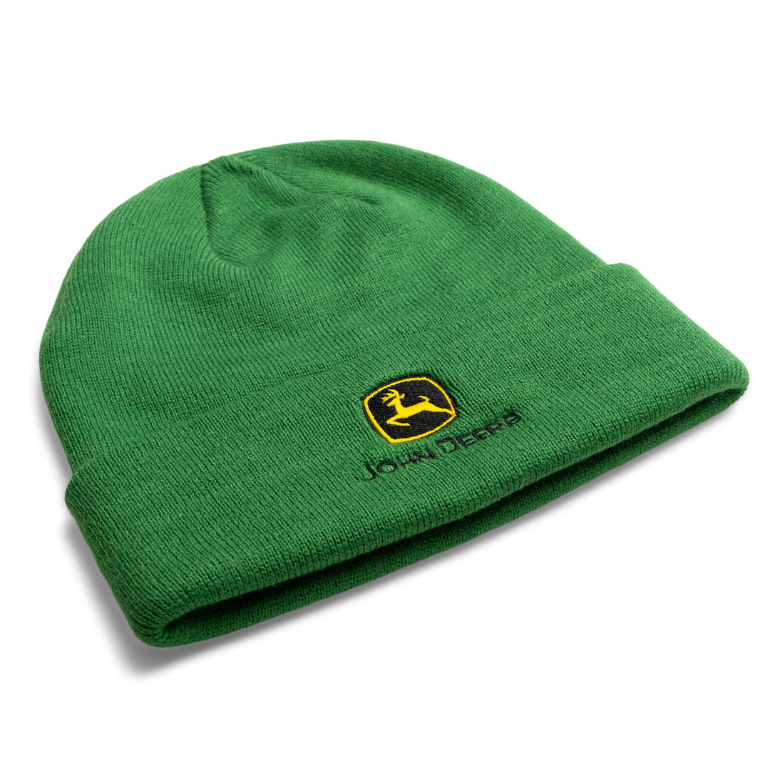 John Deere Men's Knit Beanie Hat Classic Green