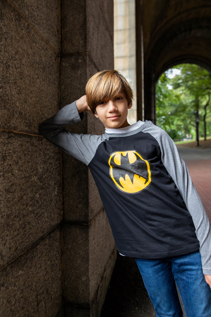 DC Comics 3 Pack Hangdown Long Sleeve Graphic T-Shirts