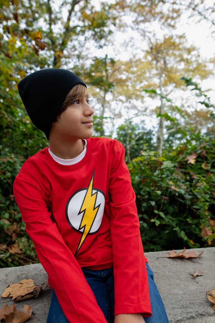 DC Comics 3 Pack Hangdown Long Sleeve Graphic T-Shirts