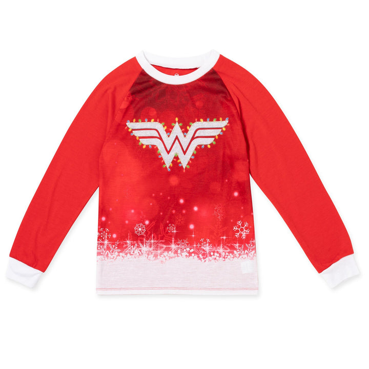 DC Comics Justice League Wonder Woman Pullover Pajama Shirt and Pants Sleep Set - imagikids