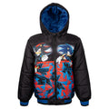 SEGA Sonic the Hedgehog Boys' Hooded Puffer Jacket Shadow Black