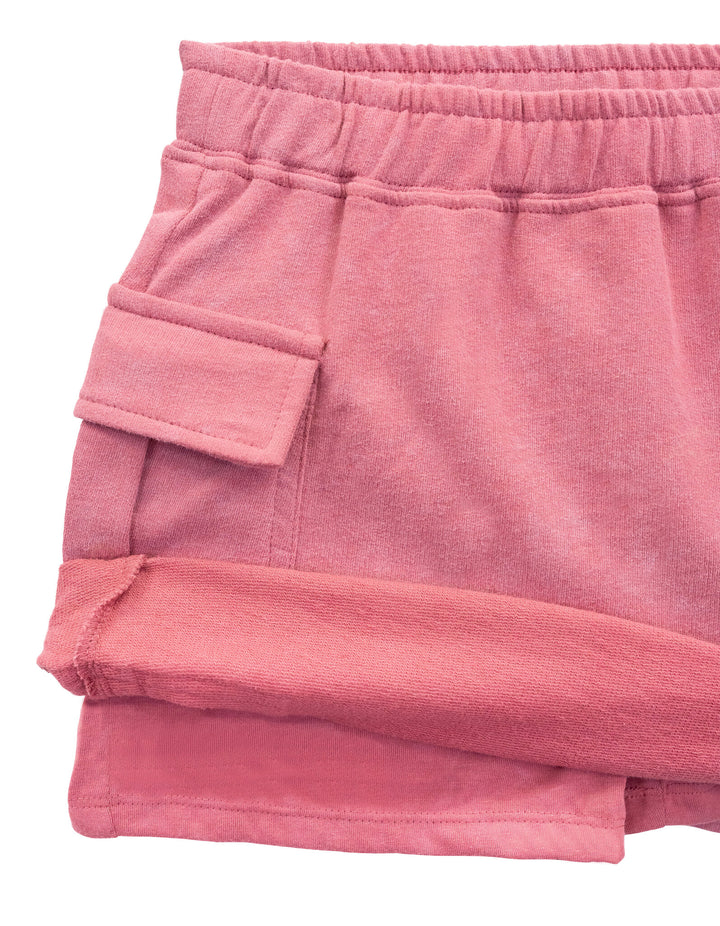DC Comics Justice League Supergirl Girls' Cropped 2-Piece T-Shirt and Skort Set Pink Wash