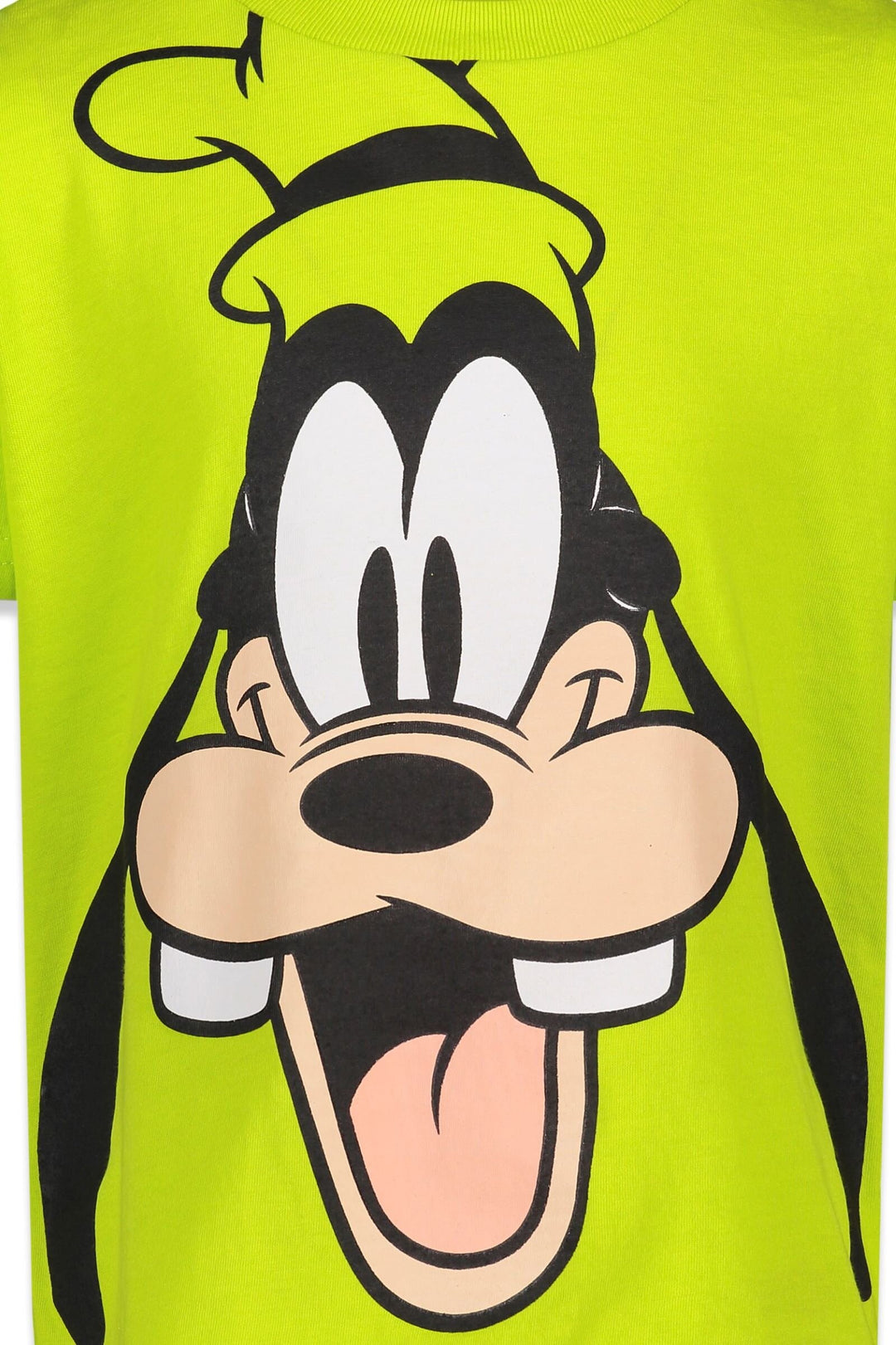 Disney Mickey Mouse Goofy Boys' Short Sleeve Graphic T-Shirt Lime Green