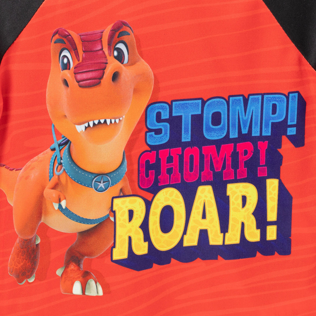 Dino Ranch Mesh Raglan Graphic T-Shirt & Shorts