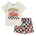 Disney Cars Lightning McQueen T-Shirt and French Terry Shorts Outfit Set