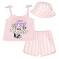Disney Classics Loop Terry Tank Top, Dolphin Shorts and Bucket Sun Hat 3 Piece Outfit Set