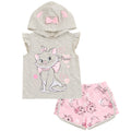 Disney Classics The Aristocats Cosplay Tank Top and French Terry Dolphin Active Shorts Outfit Set