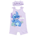 Disney Lilo & Stitch Stitch French Terry Romper and Headband