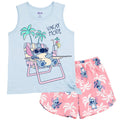Disney Lilo & Stitch Stitch Tank Top and French Terry Shorts Outfit Set