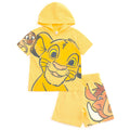 Disney Lion King Hooded T-Shirt and French Terry Shorts Outfit Set