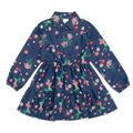 Disney Little Mermaid Floral Girls Chambray Dress Toddler to Big Kid