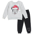 Disney Mickey Mouse Christmas Fleece Sweatshirt and Jogger Pants Outfit Set