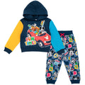 Disney Mickey Mouse Fleece Drop Shoulder Pullover Hoodie and Jogger Pants Outfit Set Infant to Big Kid
