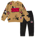 Disney Mickey Mouse Fleece Sweatshirt and Corduroy Pants Outfit Set