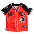 Disney Mickey Mouse Mesh Baseball Jersey Button Down Dress Shirt