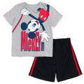Disney Mickey Mouse T-Shirt and Mesh Shorts Outfit Set